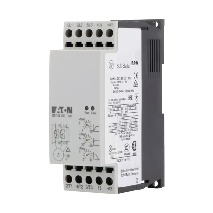 134929 DS7-342SX012N0-N Eaton | Eaton DS7 480V ac, 5.5 kW, 3 Phase Soft ...