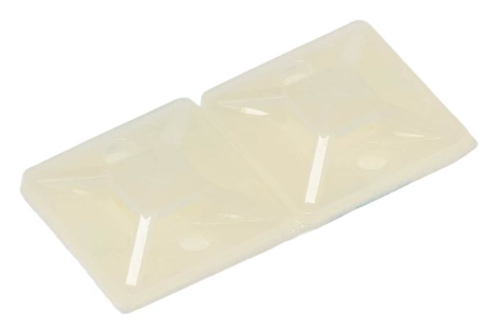 RS PRO Natural Cable Tie Mount 4.6 mm x 19.5mm x 19.5 mm