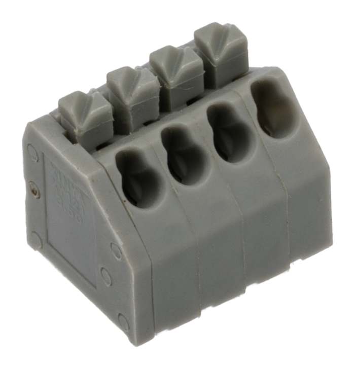 RS PRO XY121 Series Straight Through Hole PCB Header, 4 Contact(s), 3.5 mm Pitch, 1 Row, Shrouded