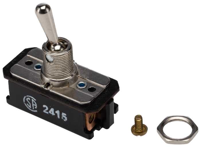 TE Connectivity Toggle Switch, Panel Mount, On-Off-On, DPST, Screw Terminal, 250 V ac