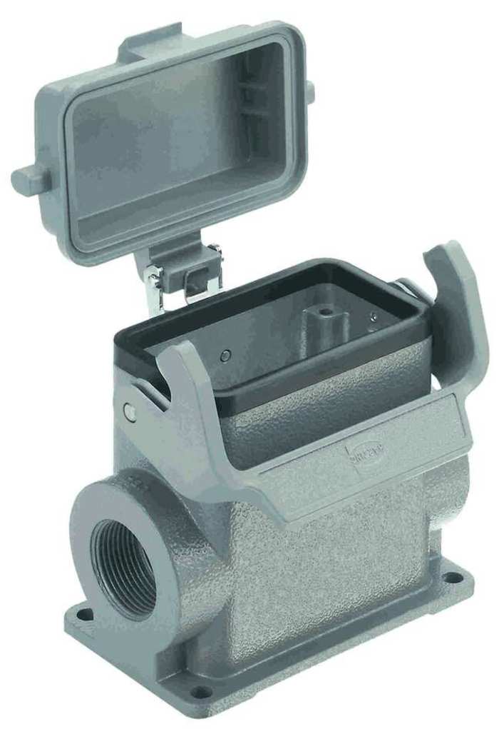 Base para conector industrial HARTING serie 1930 tamaño 10B, 1 palanca