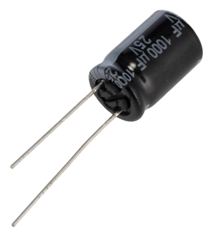 EEUHD1E102 Panasonic | Panasonic 1000 μF Capacitor 25 V dc, Radial ...