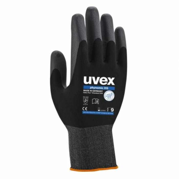 uvex uvex phynomic XG Black Elastane Work Gloves, Size 9, Nitrile Foam Coating