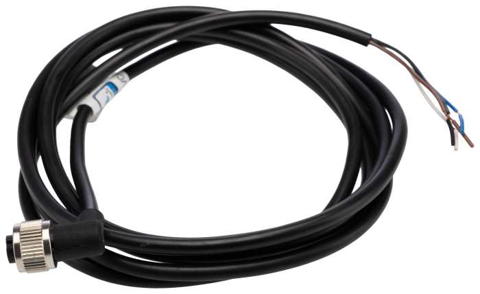 Cable de actuador de sensor RS PRO, con. A M12, Ángulo recto Hembra, con. B Sin terminación Sin terminación, long. 2 m,