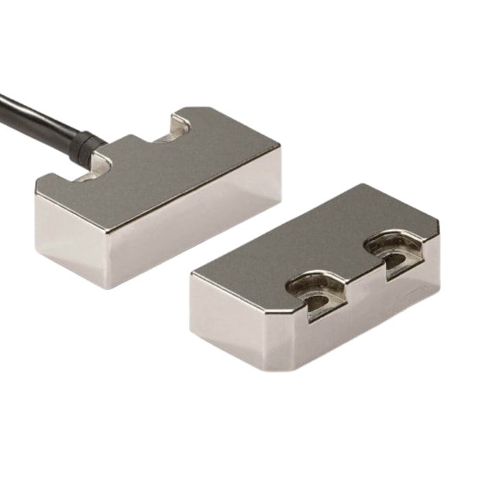 Omron F3S-TGR-N_R Series Magnetic Non-Contact Safety Switch, Stainless Steel Housing, 10 V dc, 2 NC, NO, 2 m Cable