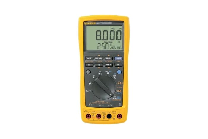 Fluke Multifunkční kalibrátor, číslo modelu: 789 1000V ac 30 mA 50 mm HART 203 mm, životnost baterie: 140h 100mm,