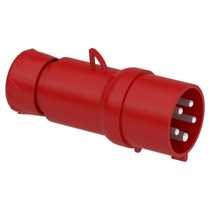 Schneider Electric, Mureva IP44 Red Cable Mount 3P+N+PE Straight Industrial Power Connector, 32A, 415V