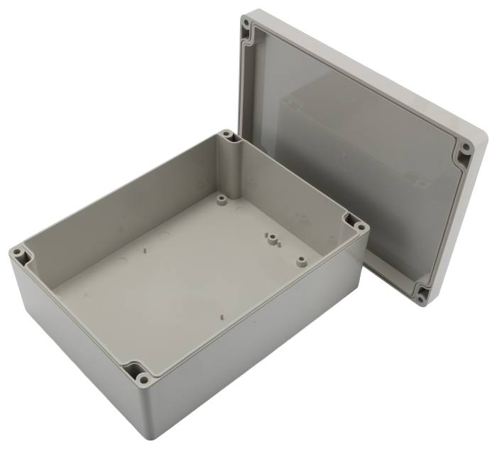 RS PRO | RS PRO Grey Grey Lid ABS General Purpose Enclosure, IP66, IK07 ...