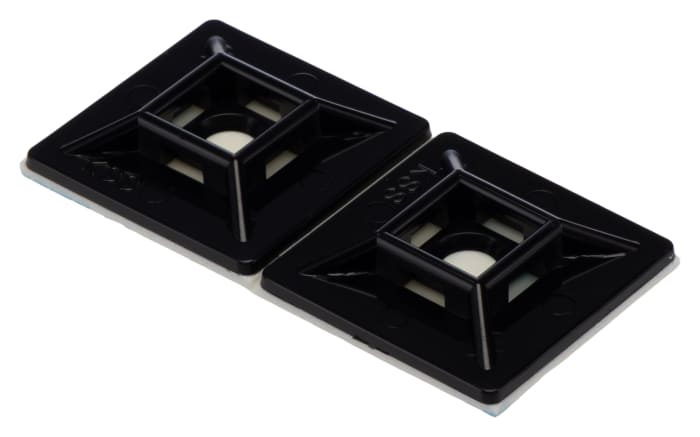 RS PRO Black Cable Tie Mount 5.5 mm x 28.6mm x 28.6 mm