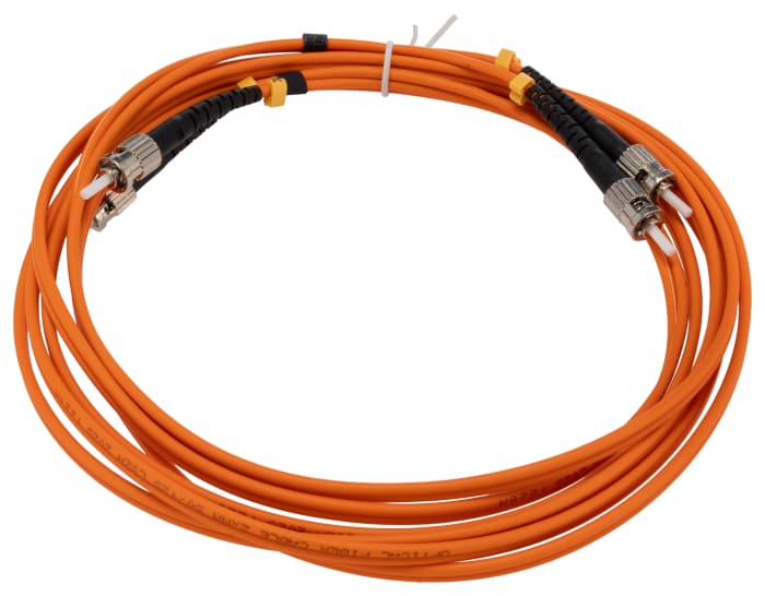 RS PRO OM2 Fibre Optic Cable, 3 mm Low Smoke Zero Halogen, Orange, 3 m
