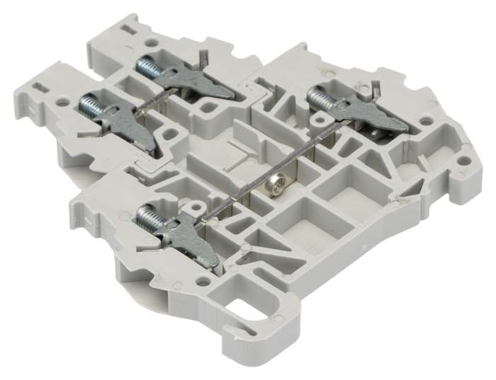 RS PRO | RS PRO Feed Through Terminal Block Grey, 4mm², 2-Level, Clamp ...