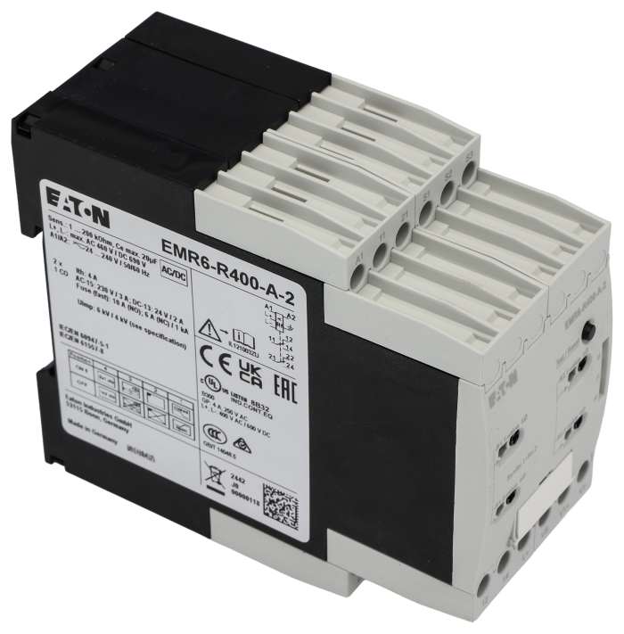 184774 EMR6-R400-A-2 Eaton | Eaton Monitoring Relay, 3 Phase, DIN Rail ...