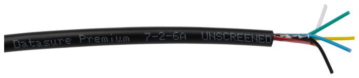 RS PRO DEF STAN Multi-Core Industrial Cable, 6 Cores, 0.22mm², Unscreened, 25 m, Black Polyvinyl Chloride Sheath