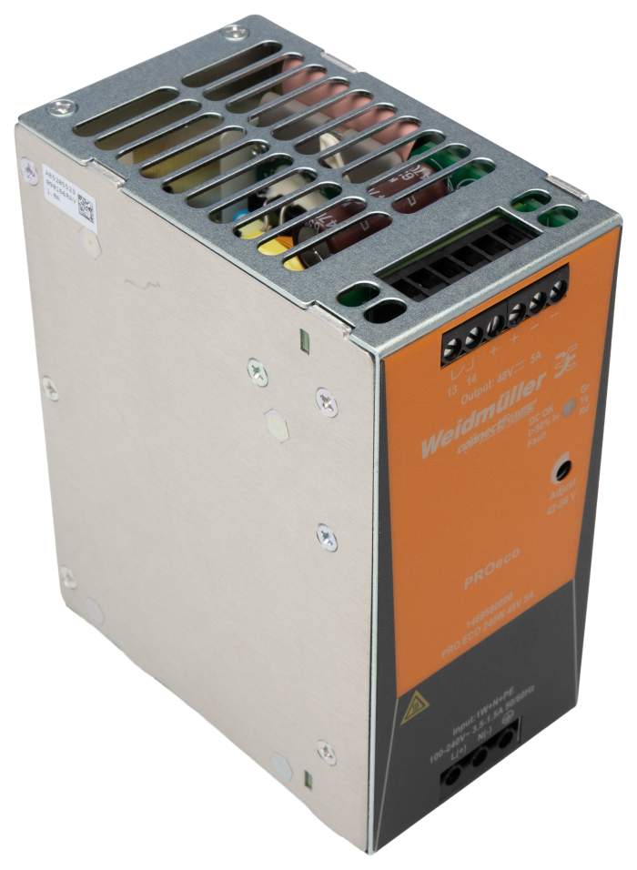 Weidmüller PRO ECO Switch-Mode Power Supply Unit DIN Rail Power Supply 264V ac AC/DC Input 56V dc, 5 A Output DC 240 W