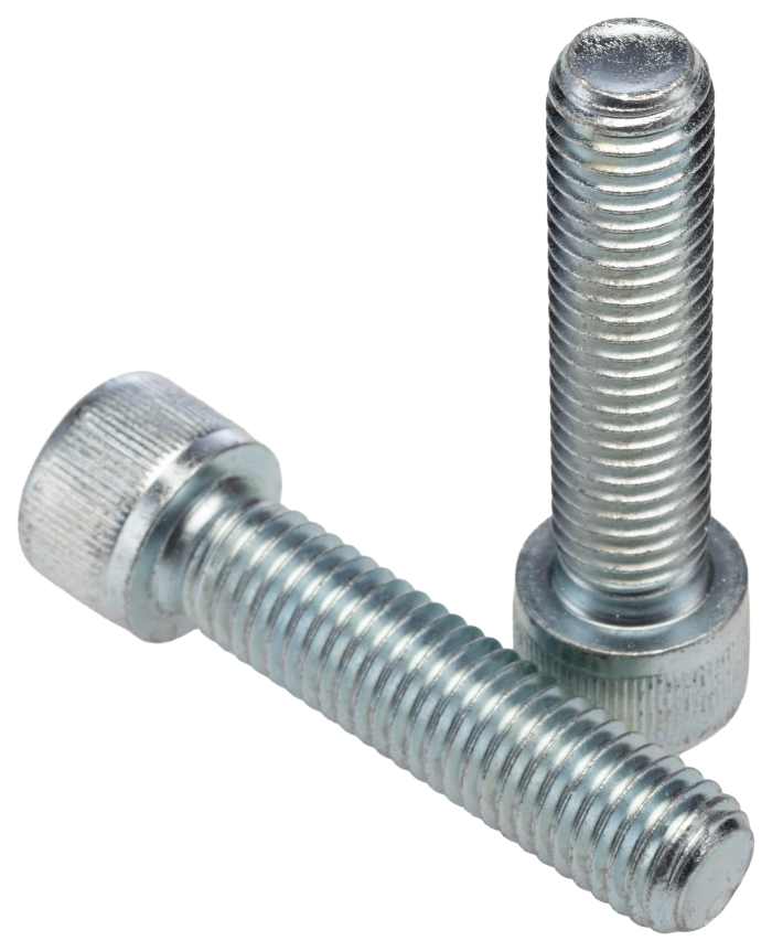 RS PRO Bright Zinc Steel Hex Socket Cap Screw, Hex, M12 x 50 mm