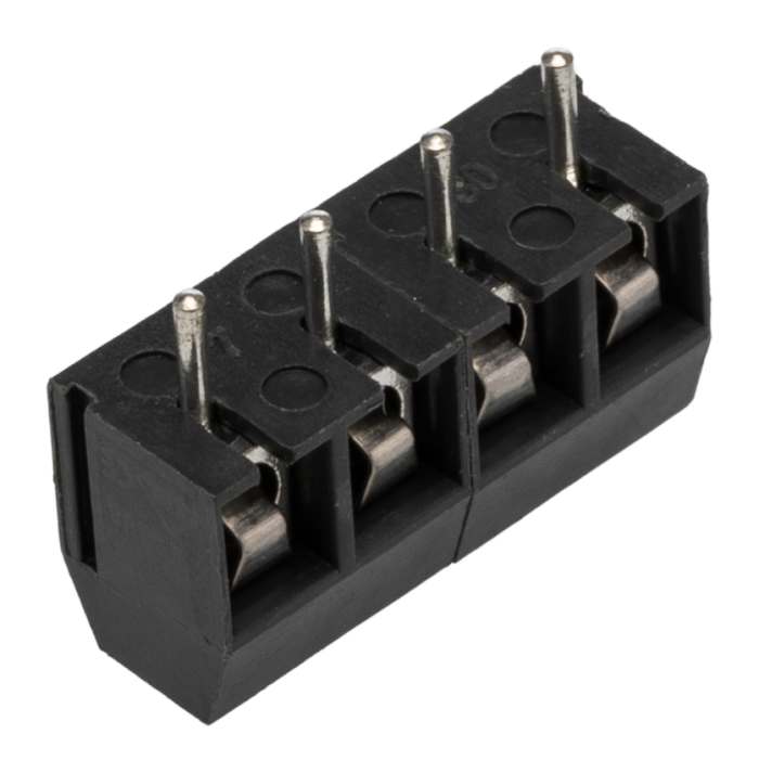 RS PRO XY301V Series Straight Through Hole PCB Header, 4 Contact(s), 1 Row, Shrouded
