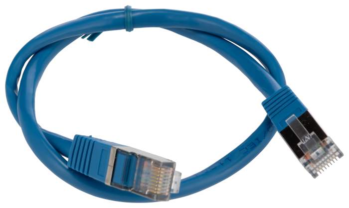 RS PRO, 500 mm Cat5e Ethernet Cable, Blue RJ45 to Male RJ45 Male Polyvinyl Chloride Sheath, FTP