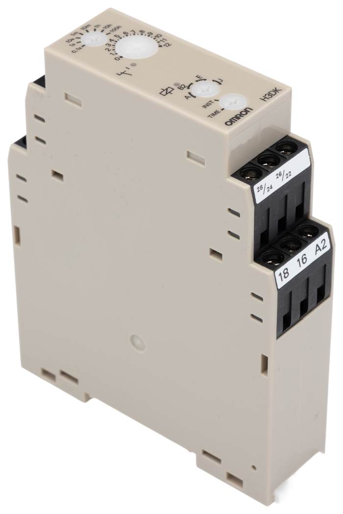 H3DK-S2 24-240VAC/DC Omron | Omron H3DK Series DIN Rail Timer Relay, 2 ...