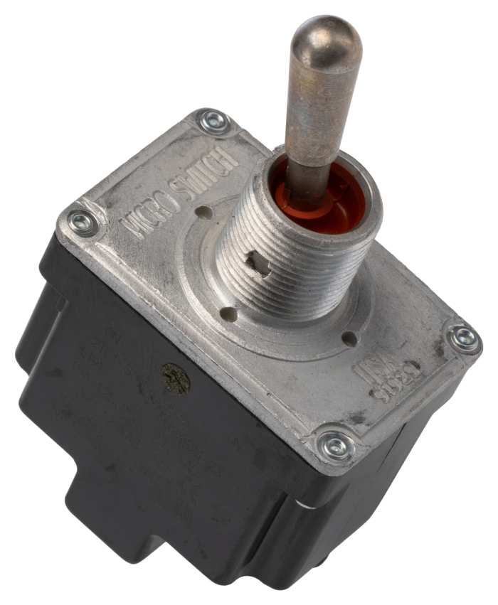 Honeywell Toggle Switch, Bushing Mount, On-On, DPDT, Screw Terminal, 277 V ac