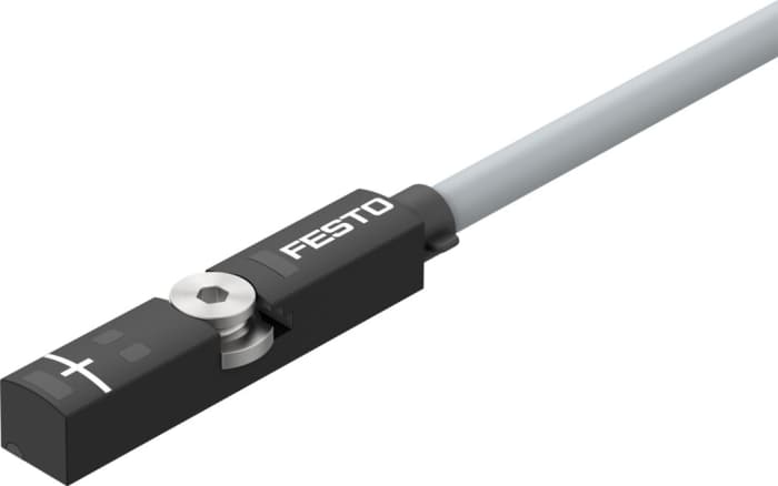 Festo Cable Pneumatic Position Detector, IP65, IP69K, IP68 24V dc, SMT-8 LED Indicator, 574334
