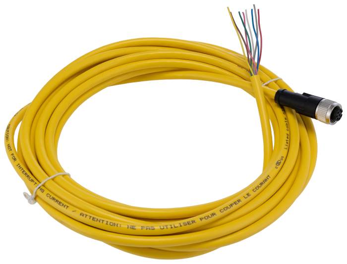 Cable de actuador de sensor Phoenix Contact, con. A Recta Hembra, con. B Sin terminación, long. 5 m, 30V, IP65