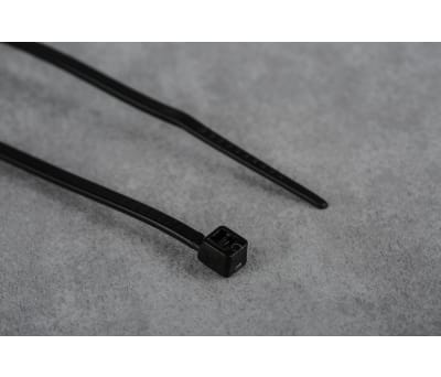 Product image for CABLE TIE,100 X 2.5,BLACK,PACK 100