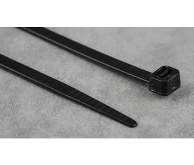 Product image for BLACK NYLON CABLE TIE, 368X4.8MM