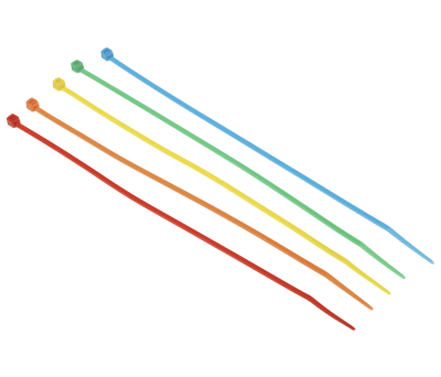 Product image for NYLON 6.6 CABLE TIE PACK,200X2.5MM