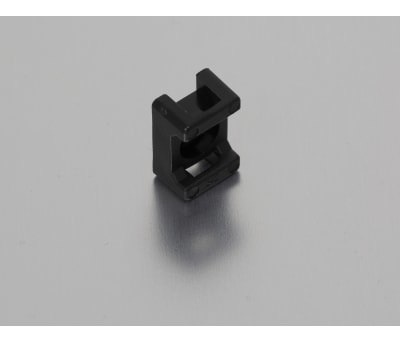 Product image for BLACK NYLON CABLE TIE CLAMP,M3 4.8MM