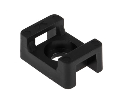 Product image for BLACK NYLON CABLE TIE CLAMP,M6 8MM