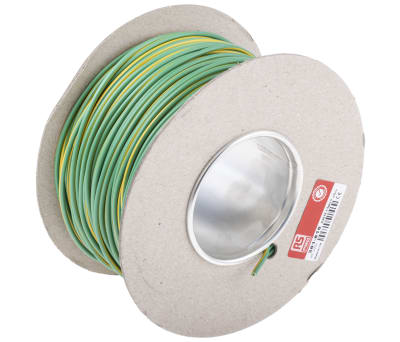 Product image for GREEN/YELLOW EQUIPMENT WIRE,1.5SQ.MM100M