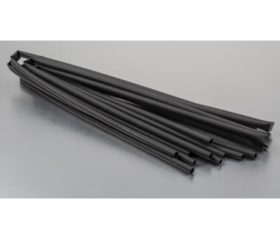 Product image for BLACK STD HEATSHRINK SLEEVE,6.4MM BORE