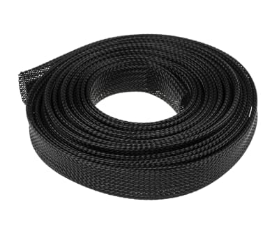 Product image for BLACK EXPANDABLE BRAIDED SLEEVE,20MM DIA