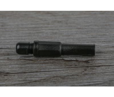 Product image for BLACK SHROUDED UNSTACKABLE PLUG,4MM