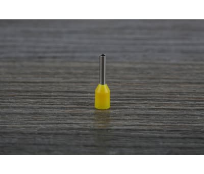 Product image for YEL INSULATED BOOTLACE FERRULE,8MM PIN