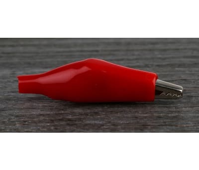 Product image for RED MINIATURE INSULATED CROCODILE CLIP