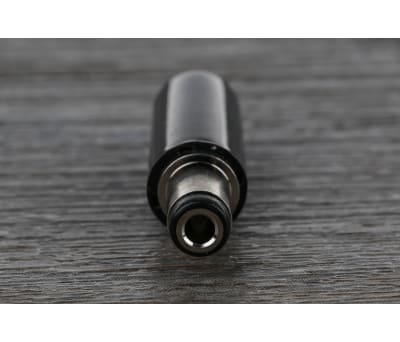 Product image for BLACK PUSH FIT POWER CABLE PLUG,2.5MM 5A