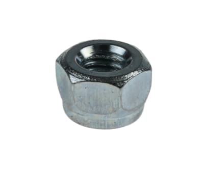 Product image for RS PRO, M3, Bright Zinc Plated Steel Nylon Insert Lock Nut