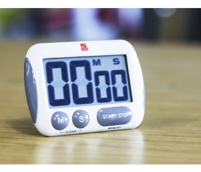 Product image for RS PRO Digital Desktop Timer White