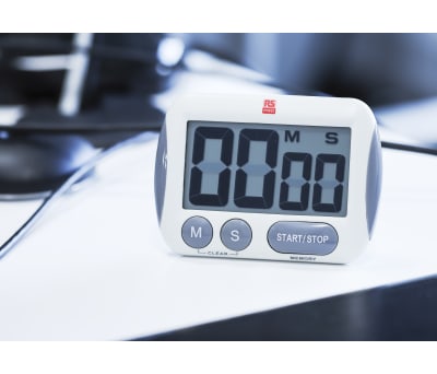 Product image for RS PRO Digital Desktop Timer White