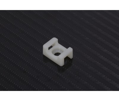 Product image for WHITE NYLON CABLE TIE CLAMP,M6 8MM