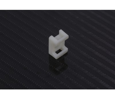 Product image for WHITE NYLON CABLE TIE CLAMP,M6 8MM