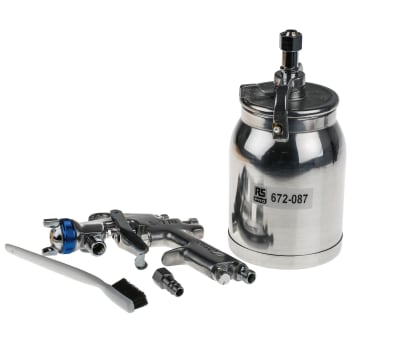 Product image for RS PRO 1/4in Air Inlet (BSP) Spray Gun, With 2 mm Tip