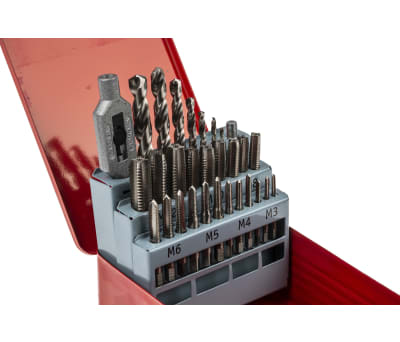 Product image for 22 PIECE HSS METRIC TAP AND DRILL SET