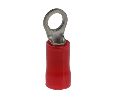 Product image for RING TERMINAL, PLASTI-GRIP, RED, M3.5