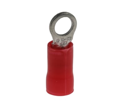 Product image for RING TERMINAL, PLASTI-GRIP, RED, M3.5