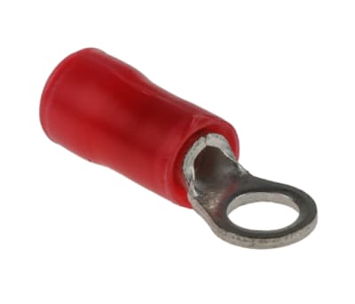 Product image for RING TERMINAL, PLASTI-GRIP, RED, M3.5