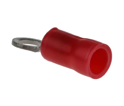 Product image for RING TERMINAL, PLASTI-GRIP, RED, M3.5