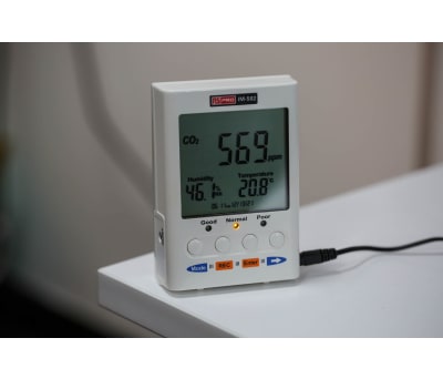 Product image for RS PRO IM-502 Air Quality Monitor, Air Quality Monitor, Mains-powered