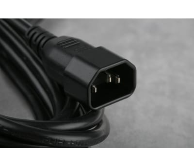 Product image for RS PRO 5M POWER CORD, C13 TO C14 (IEC)